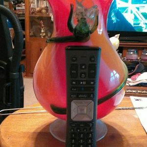 Beautiful Huge RoseBud Blown Glass Art Flower Vase